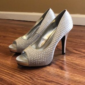 Rampage  Silver Studded Heels